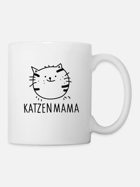 Katzenmama - Tasse - Weiß