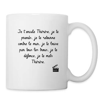 Je t'en**** Thérèse ! Le Père Noël est une ordure - Mug blanc - blanc - Droite