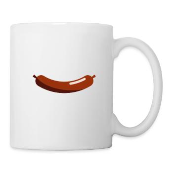 Wurst - Illustration - Tasse - Weiß - Rechts