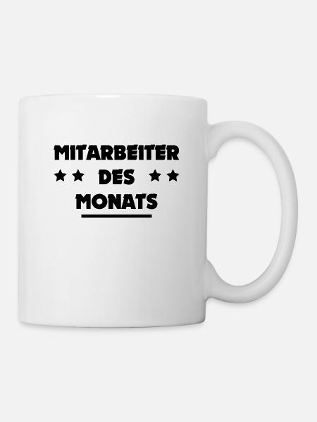 Mitarbeiter des Monats - Tasse - Weiß