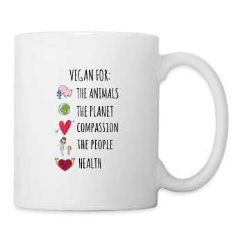 Vegan For Everything | Veganism vegan gift - Mug - white - Right