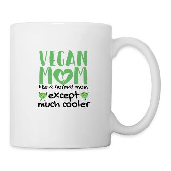 Maman végétalienne | Cadeau maman vegan vegan - Mug blanc - blanc - Droite