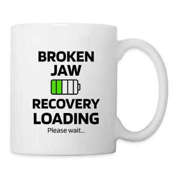 Opération de fracture de la mâchoire | Désir de guérison - Mug blanc - blanc - Droite