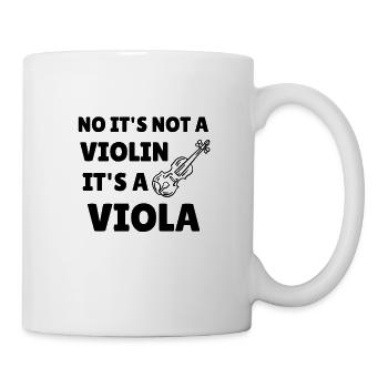 Viola Bratsche Und Keine Geige Geschenk Violinist - Tasse - Weiß - Rechts