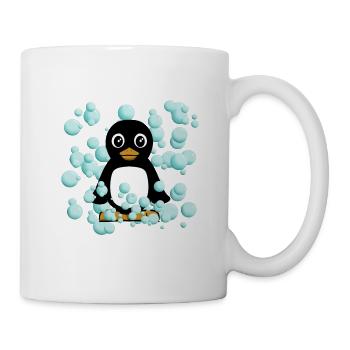 Pinguin - Tasse - Weiß - Rechts