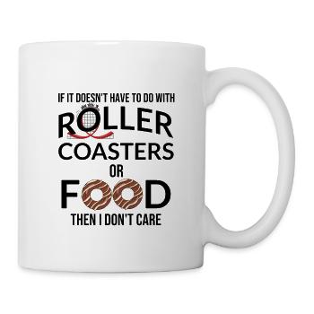 Roller coaster et beignets | Montagnes russes - Mug blanc - blanc - Droite