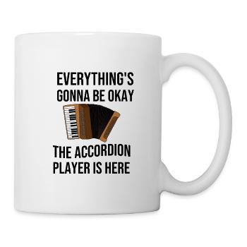 Everything will be fine the accordionist is there - Mug - white - Right