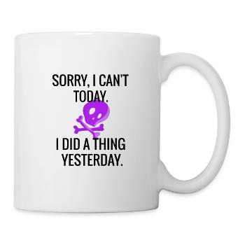 Fibromyalgie Awareness Support Fibro Kämpfer - Tasse - Weiß - Rechts