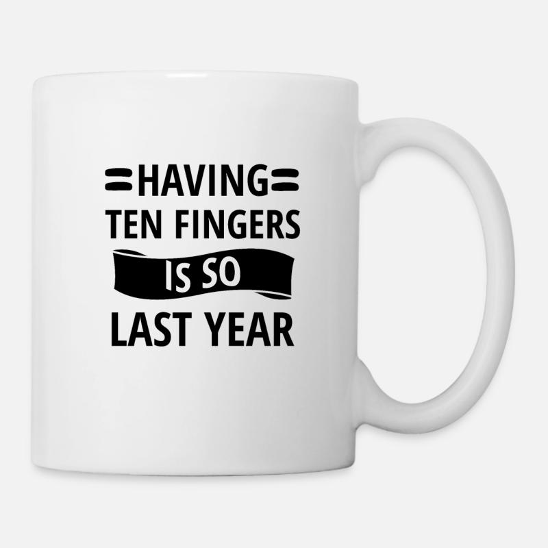 Fingeramputation Finger Abgeschnitten - Tasse - Weiß