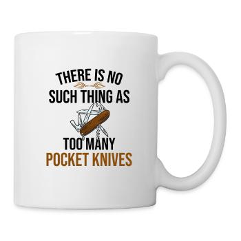 Taschenmesser Sammlergeschenke | Messersammler - Tasse - Weiß - Rechts