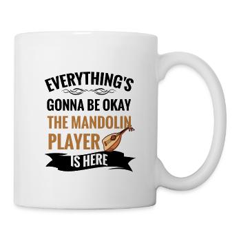 Vintage mandolin gifts | Mandolin player - Mug - white - Right