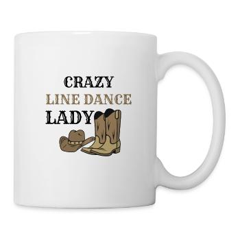 Line Dance Lady Tänzerin Line Dancing Line Dancer - Tasse - Weiß - Rechts