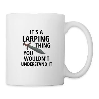 Live-Rollenspiel Larping | Live-Action-Rollenspiel - Tasse - Weiß - Rechts