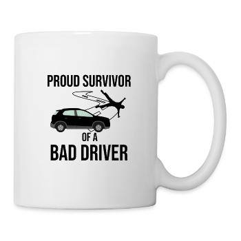 Accident de voiture convalescence cadeau accident de voiture - Mug blanc - blanc - Droite