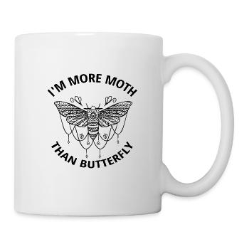Mehr Motte Als Schmetterling | Motten Insekten - Tasse - Weiß - Rechts