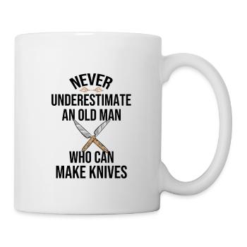 Knife maker dad gift cutler knife - Mug - white - Right