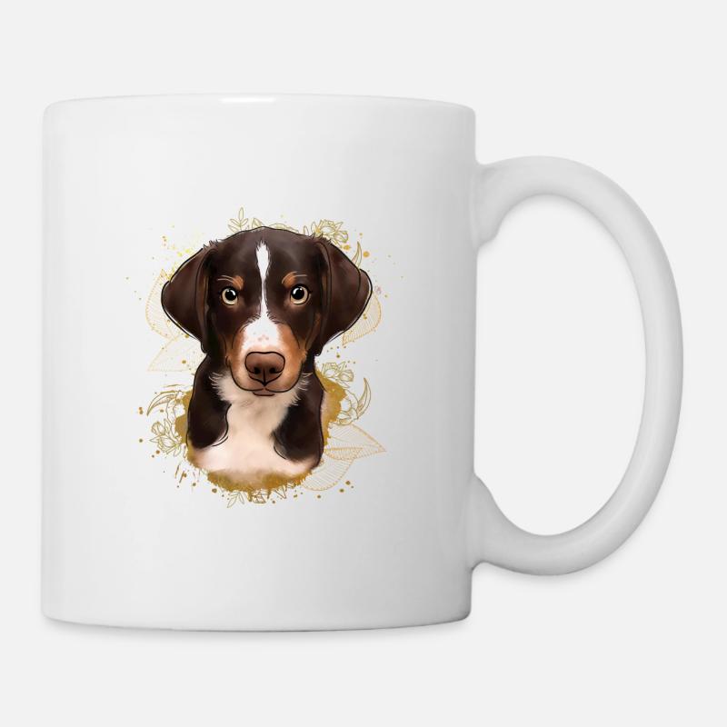 Berner Sennen Hund - Tasse - Weiß