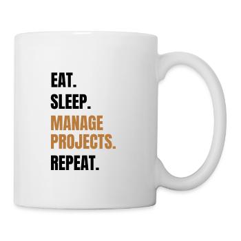 Funny project management gift project manager - Mug - white - Right