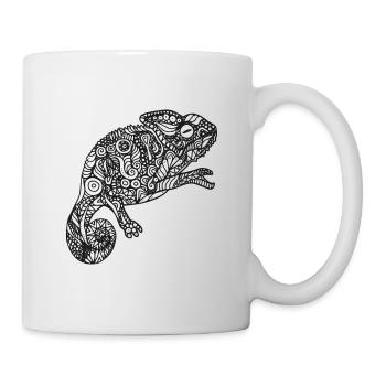 Mandala chameleon pattern - Mug - white - Right