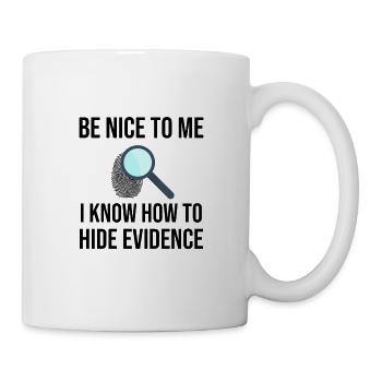 Forensiker | Kriminaltechniker Forensische Medizin - Tasse - Weiß - Rechts