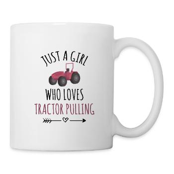 Tractor Pulling | Traktorschleppen Für Frauen - Tasse - Weiß - Rechts