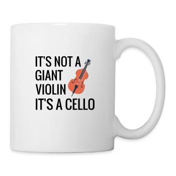 Cello Spieler Geschenke | Cello Orchester Cellist - Tasse - Weiß - Rechts