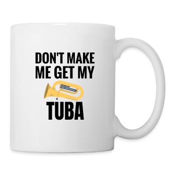 Tuba Gift | Tuba player brass band Tubist - Mug - white - Right