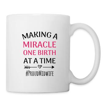 Cadeau de sage-femme | Femme sage-femme obstétricienne - Mug blanc - blanc - Droite