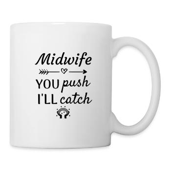 Obstétrique cadeau cadeau de sage-femme - Mug blanc - blanc - Droite