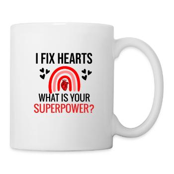 Infirmière Cardiologie Soins cardiologie - Mug blanc - blanc - Droite
