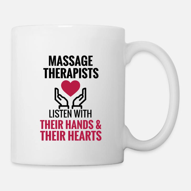 Masseuse Idée cadeau Massage thérapeute massage - Mug blanc - blanc