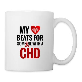 CHD Awareness Shirt | CHD Congenital heart defect - Mug - white - Right