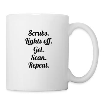 Cadeau de sonographie pour les femmes Ultrasons Sonograf - Mug blanc - blanc - Droite