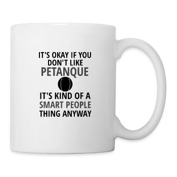 Petanque cadeau petanque amoureux de pétanque - Mug blanc - blanc - Droite