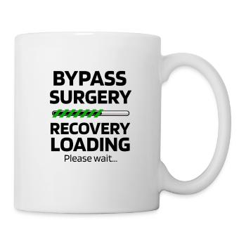 Bypass Operation Genesungsgeschenk Herz Operation - Tasse - Weiß - Rechts