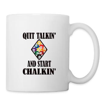 Billardspieler Geschenk Pool Billard Snooker - Tasse - Weiß - Rechts