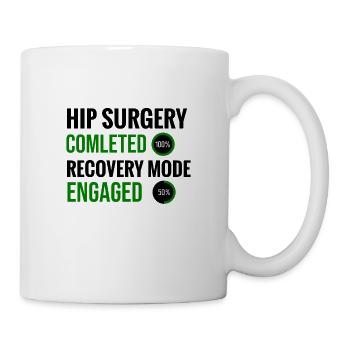 Chirurgie de la hanche Cadeau de rétablissement Hanches artificielles - Mug blanc - blanc - Droite