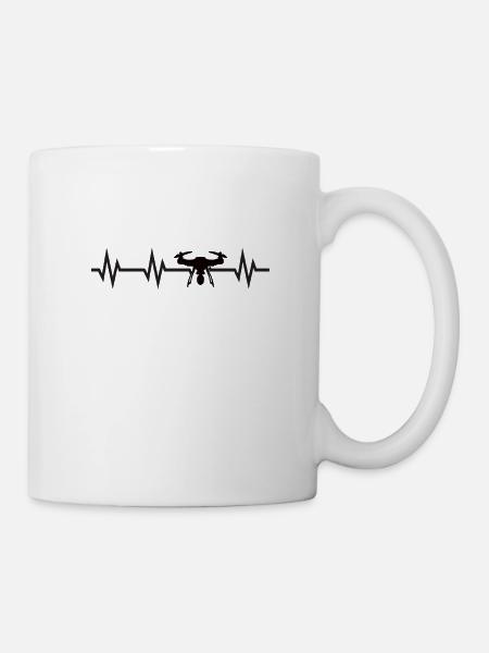 Drones pilote cadeau drones féru de drones FPV Drone - Mug blanc - blanc
