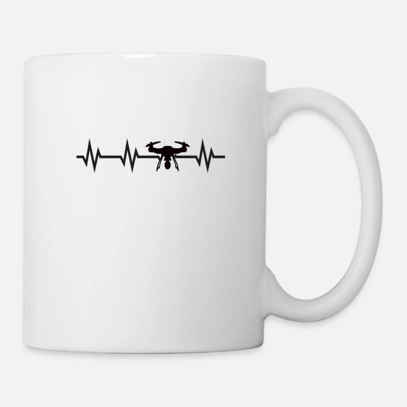 Drones pilote cadeau drones féru de drones FPV Drone - Mug blanc - blanc