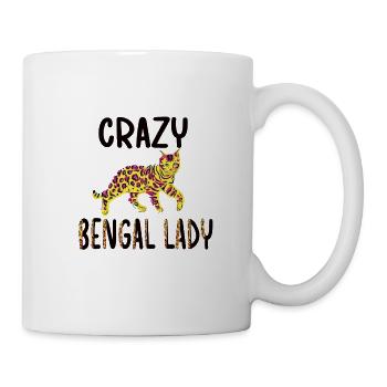 Bengalkatzen Liebhaber Mädchen Bengal Katze - Tasse - Weiß - Rechts
