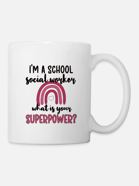 Schulsozialarbeiterin Sozialarbeit Soziale Arbeit - Tasse - Weiß