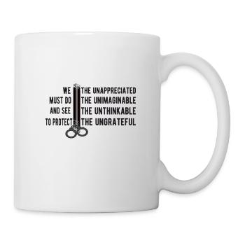 Gardien de justice - Mug blanc - blanc - Droite