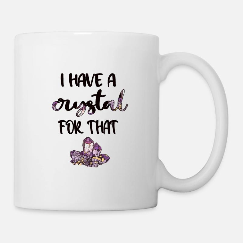 Kristalle Edelstein Heilstein Kristallheilerin - Tasse - Weiß