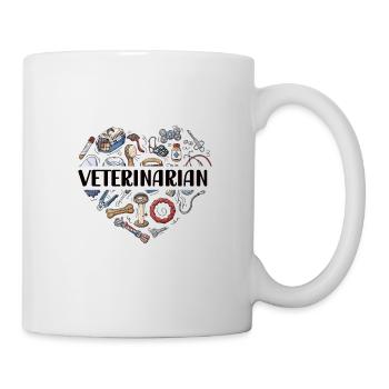 Tierarzt Veterinärmediziner Tiermediziner Arzt - Tasse - Weiß - Rechts