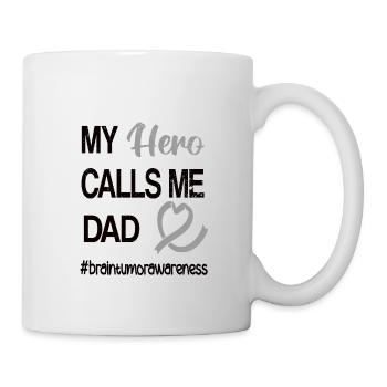 Brain tumor fighter dad brain tumor survivor - Mug - white - Right