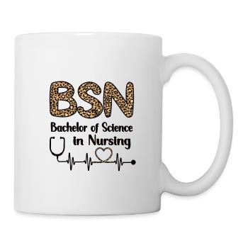 Bachelor Of Nursing Krankenschwester Abschluss - Tasse - Weiß - Rechts