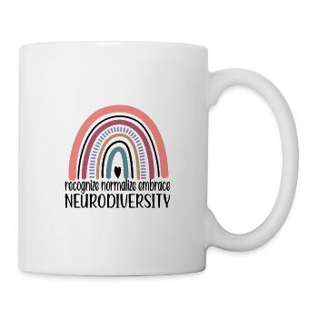 Neurodiversität Autismus ADHS Neurodiversity ASD - Tasse - Weiß - Rechts