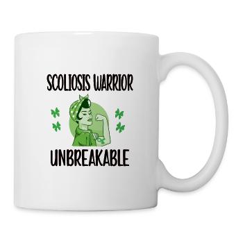 Scoliose Combattante Cadeau Scoliose Conscience - Mug blanc - blanc - Droite