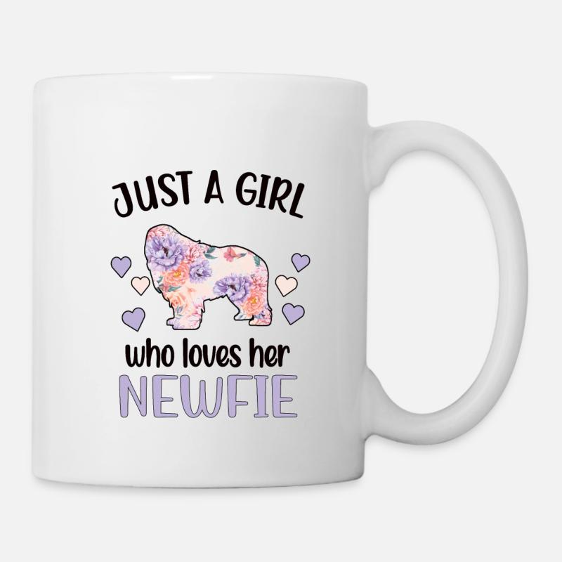 Neufundländer Mädchen Neufundländer Hunde-Mama - Tasse - Weiß