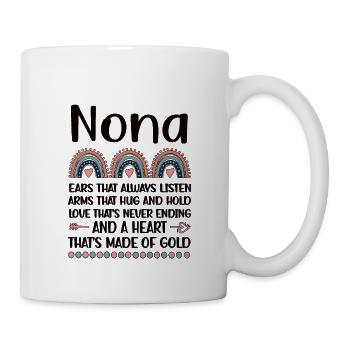 Nona Grandma Mother's Day Gift Nona Grandmother Sweet - Mug - white - Right